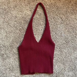 Thick crochet halter top